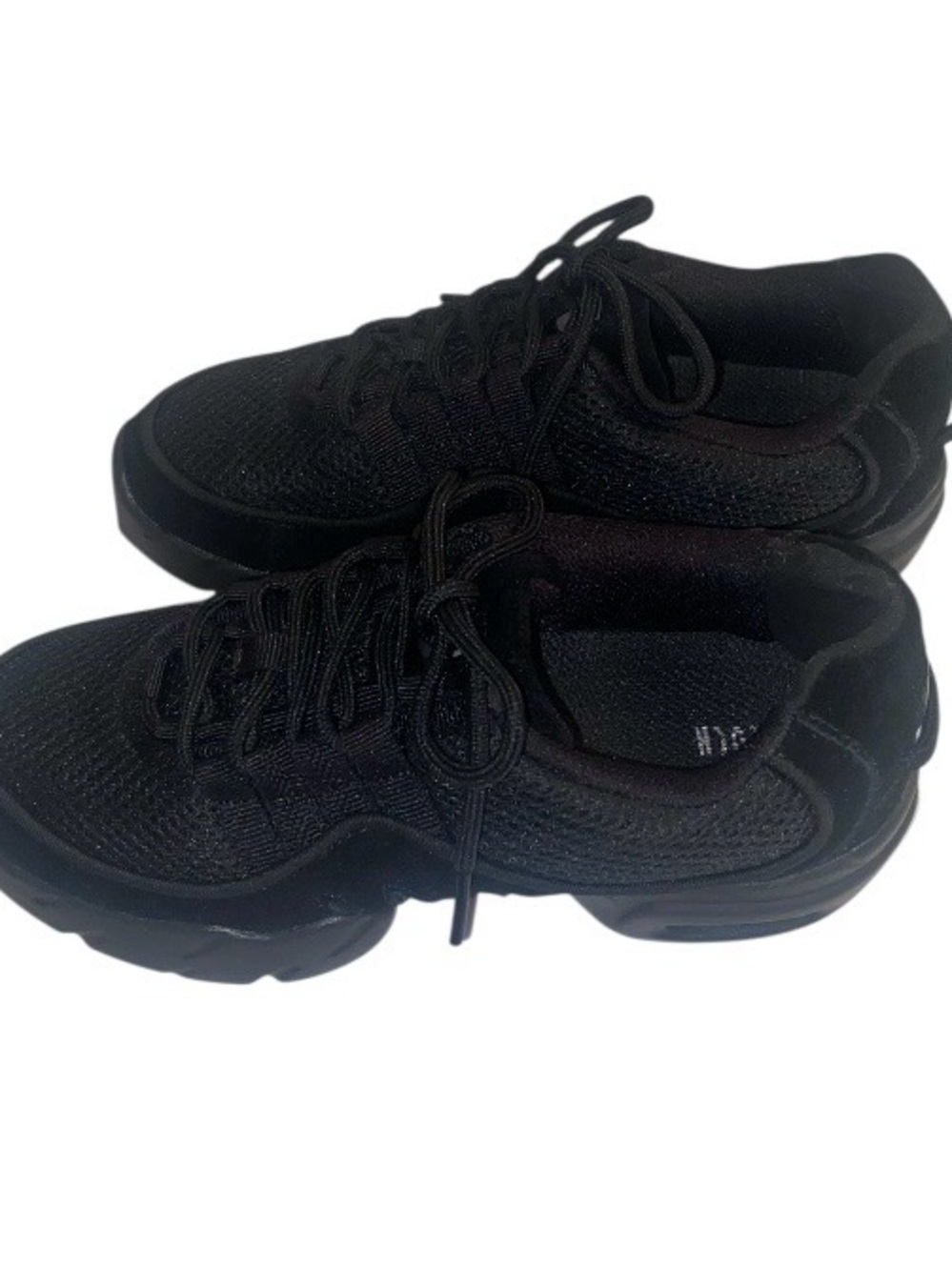 Bloch Black Boost Mesh Split Sole Dance Sneakers size 6.5 (Pre owned)